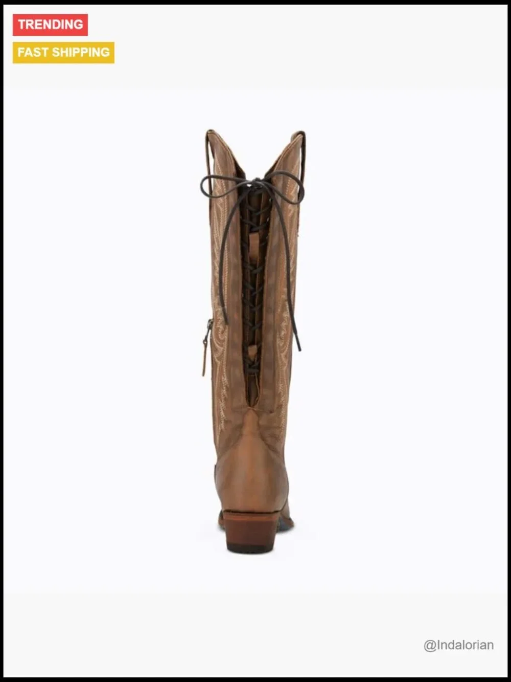 Over the Knee Cowboy Boots for Women Adjustable Thigh High Cowgirl Boots Faux